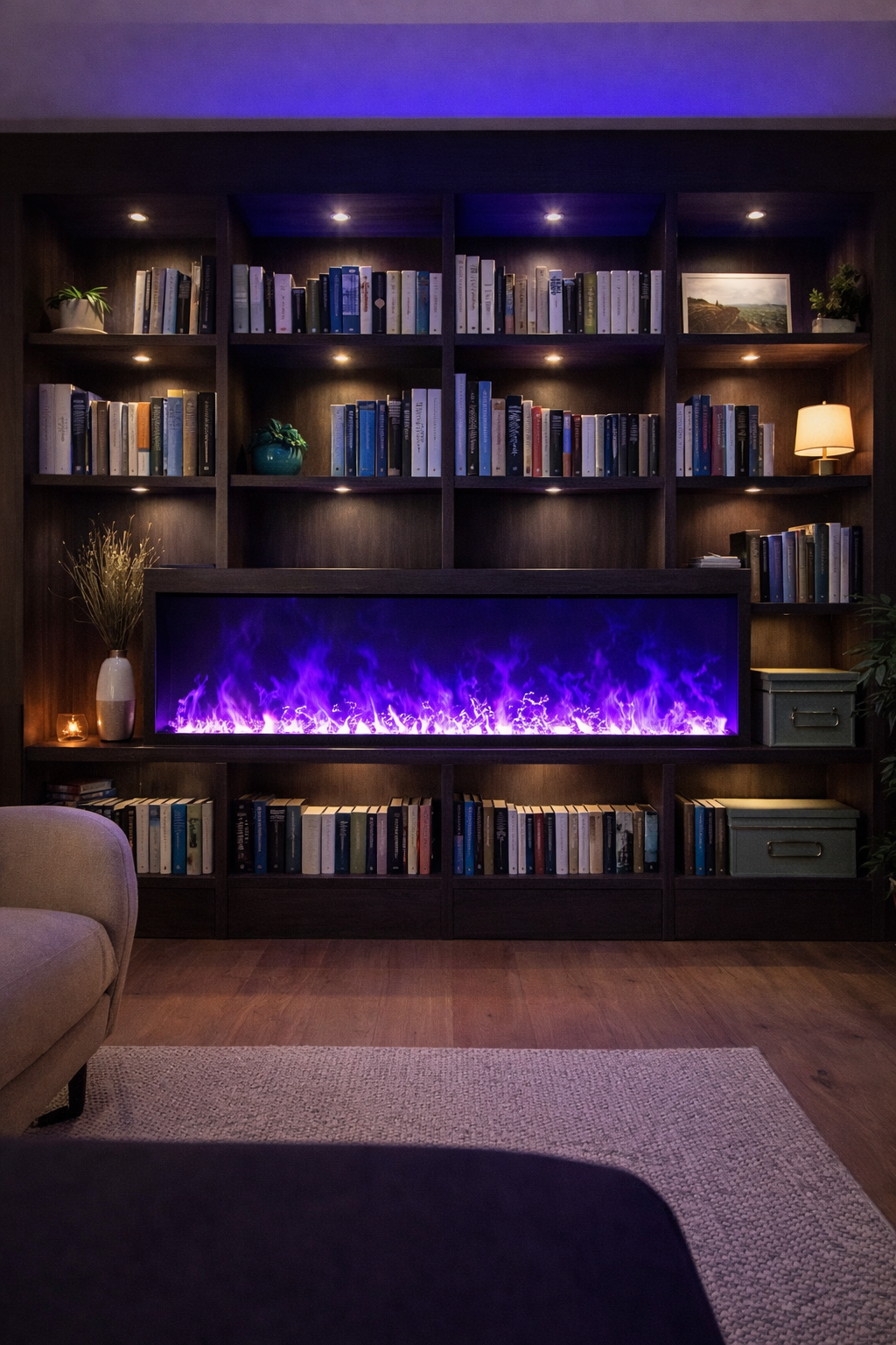 Moderner Wasserdampfkamin – Sicherer Designkamin ohne Feuer für Wohnung & Gewerbe